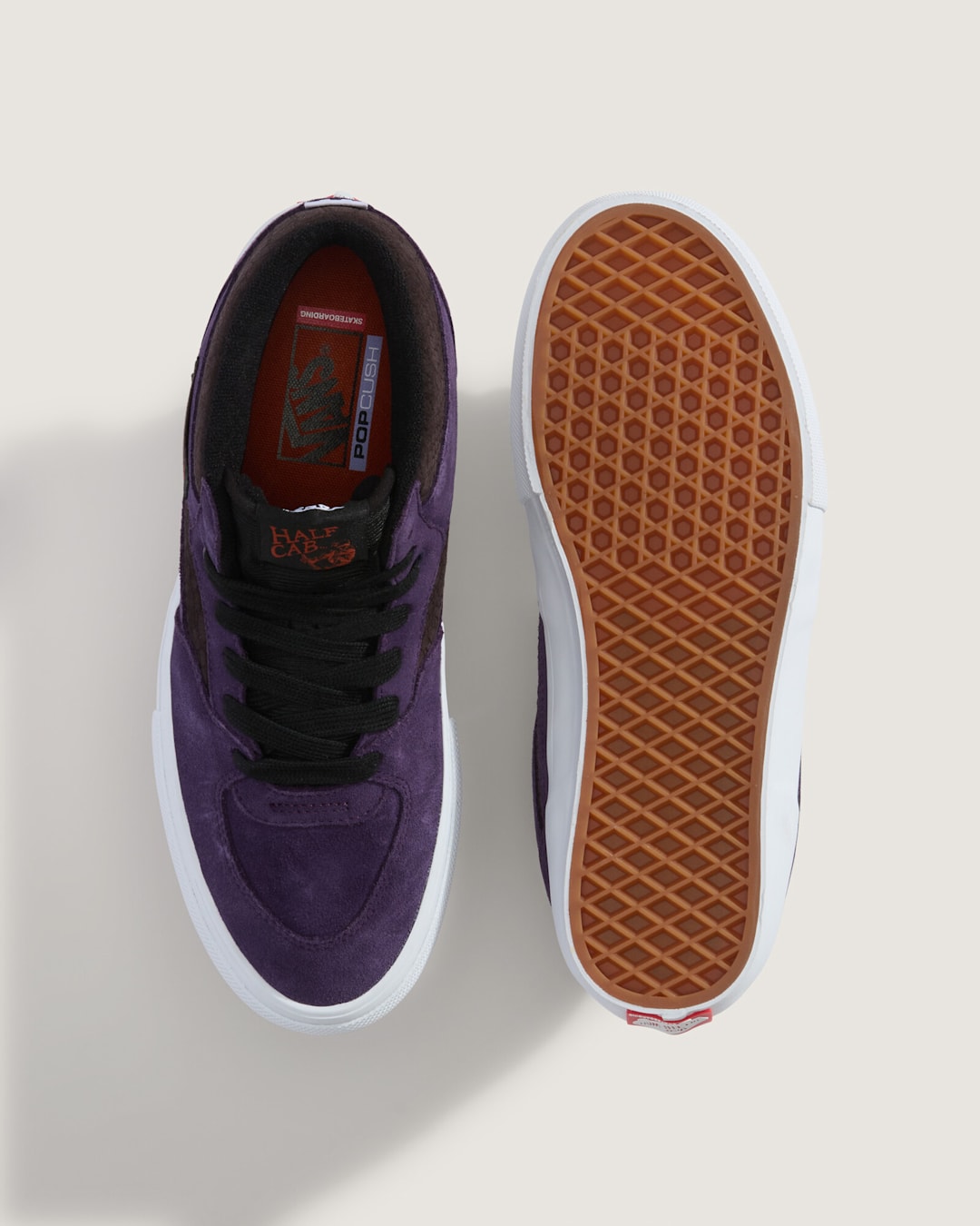 Women|Men Vans Skate Half Cab Shoe in Croc Grape Purple