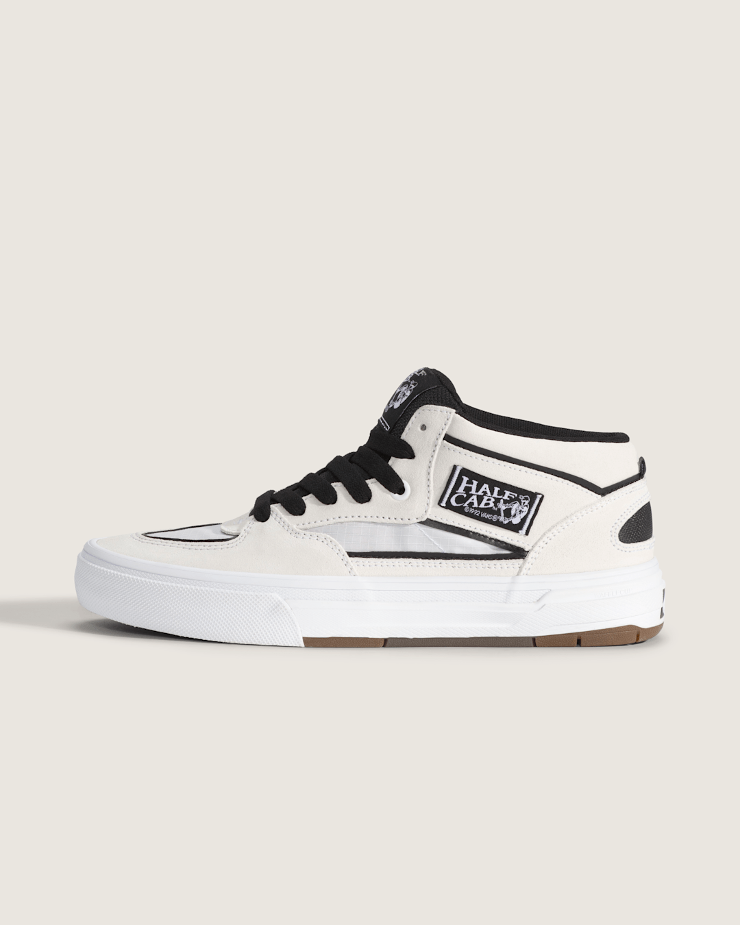 Women|Men Vans Skate Half Cab Wafflecup Shoe in White / Black