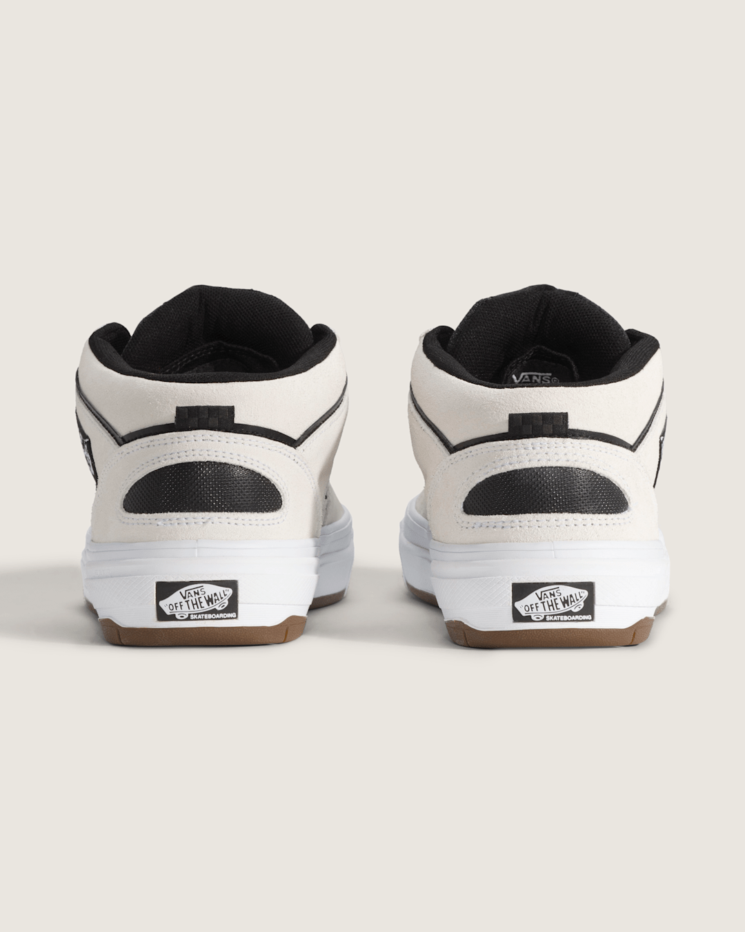 Women|Men Vans Skate Half Cab Wafflecup Shoe in White / Black