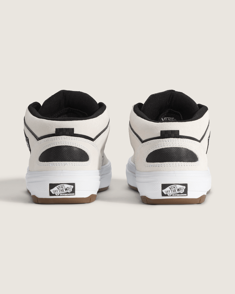 Women|Men Vans Skate Half Cab Wafflecup Shoe in White / Black