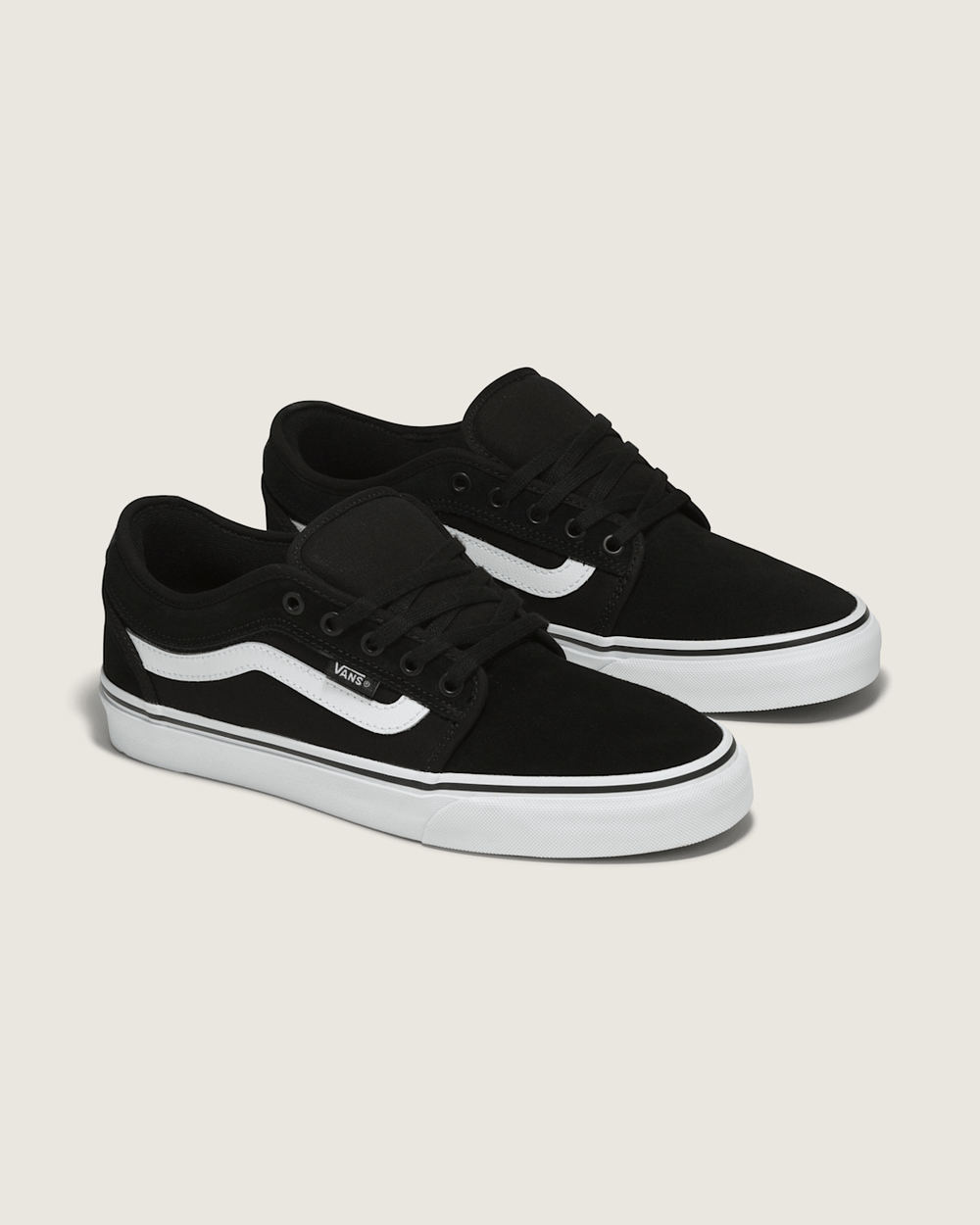 Women|Men Vans Skate Chukka Low Sidestripe Shoe in Black / White