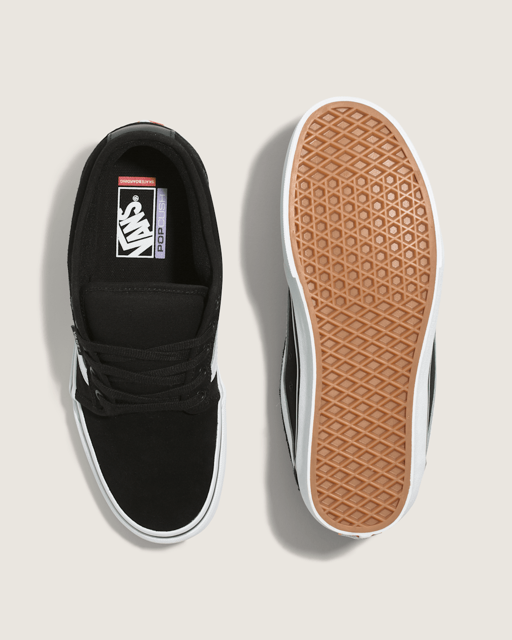 Women|Men Vans Skate Chukka Low Sidestripe Shoe in Black / White