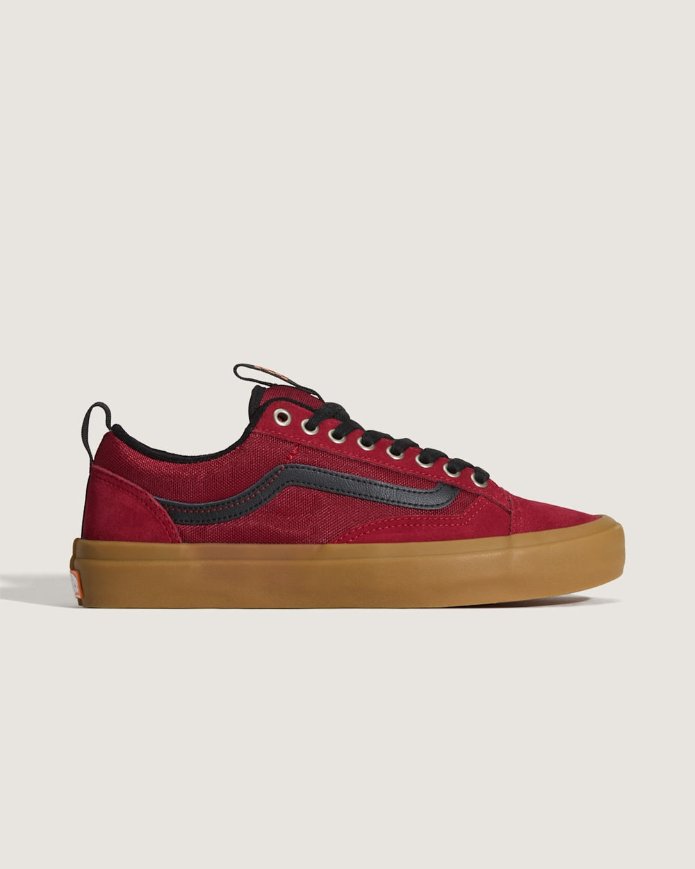 Women|Men Vans Skate Old Skool 36+ Gum Shoe in Burgundy Red