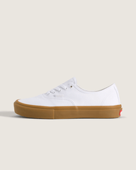 Women|Men Vans Skate Authentic Gum Shoe in White