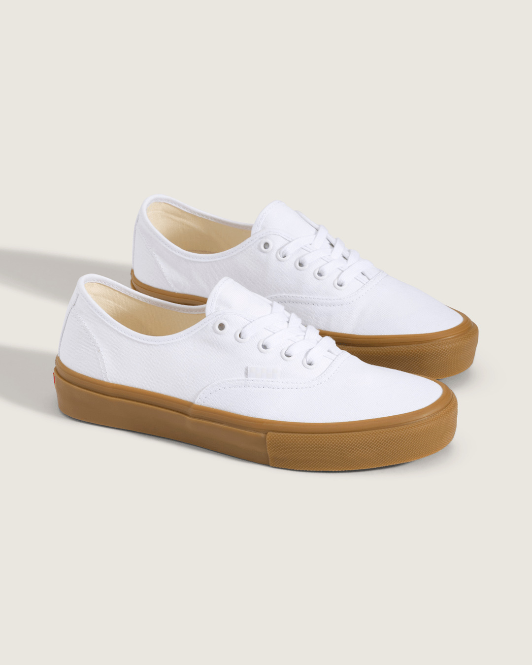 Women|Men Vans Skate Authentic Gum Shoe in White