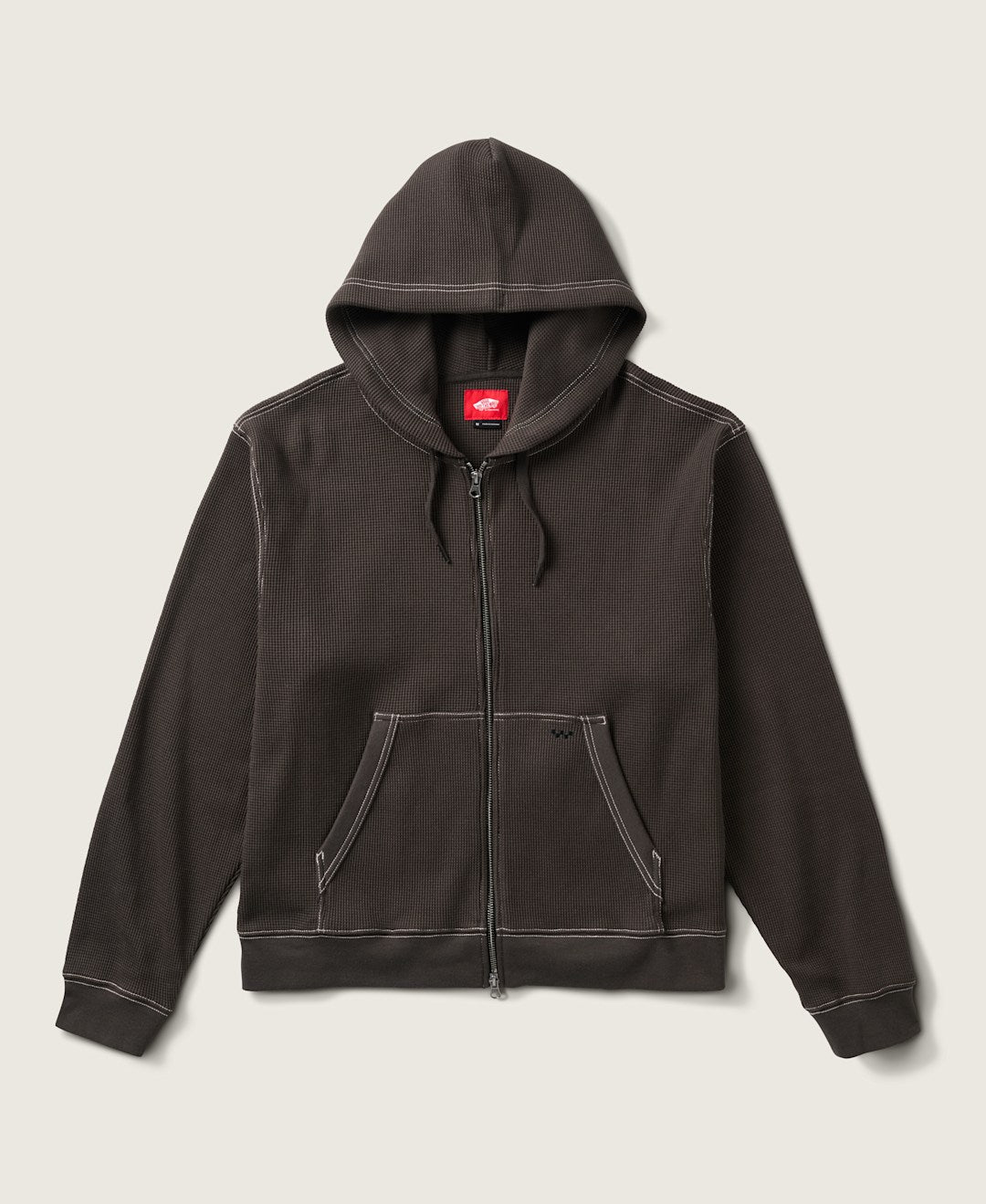 Women|Men Vans Skate Zip Thermal Hoodie in Faded Black