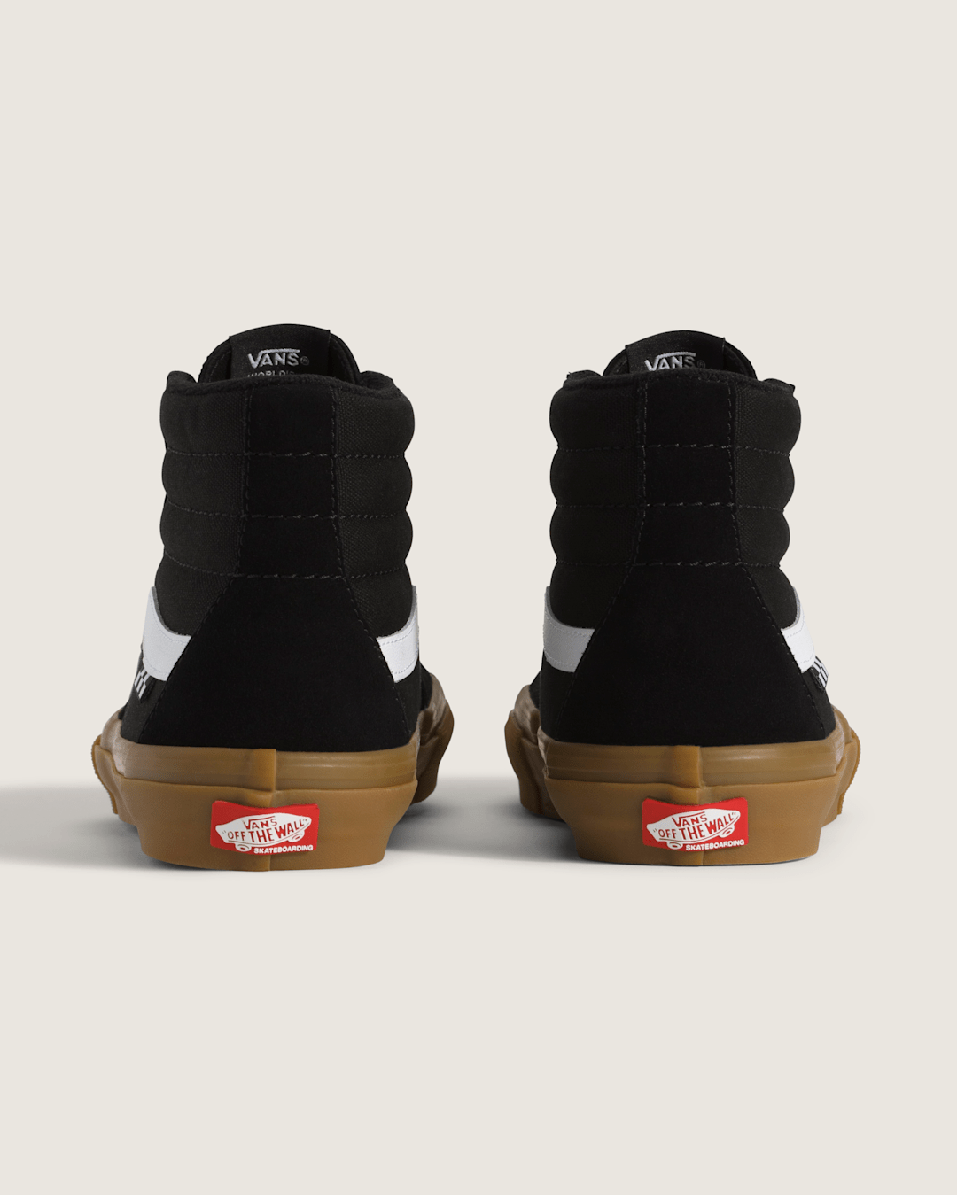 Women|Men Vans Skate Sk8-Hi Black/Gum Skate Shoe