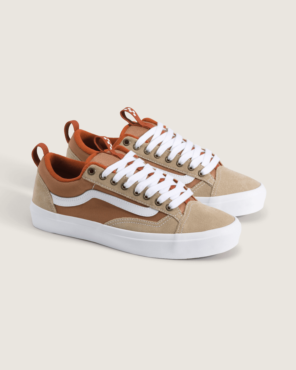 Women|Men Vans Skate Old Skool 36+ Shoe in Khaki Brown / Burnt Orange