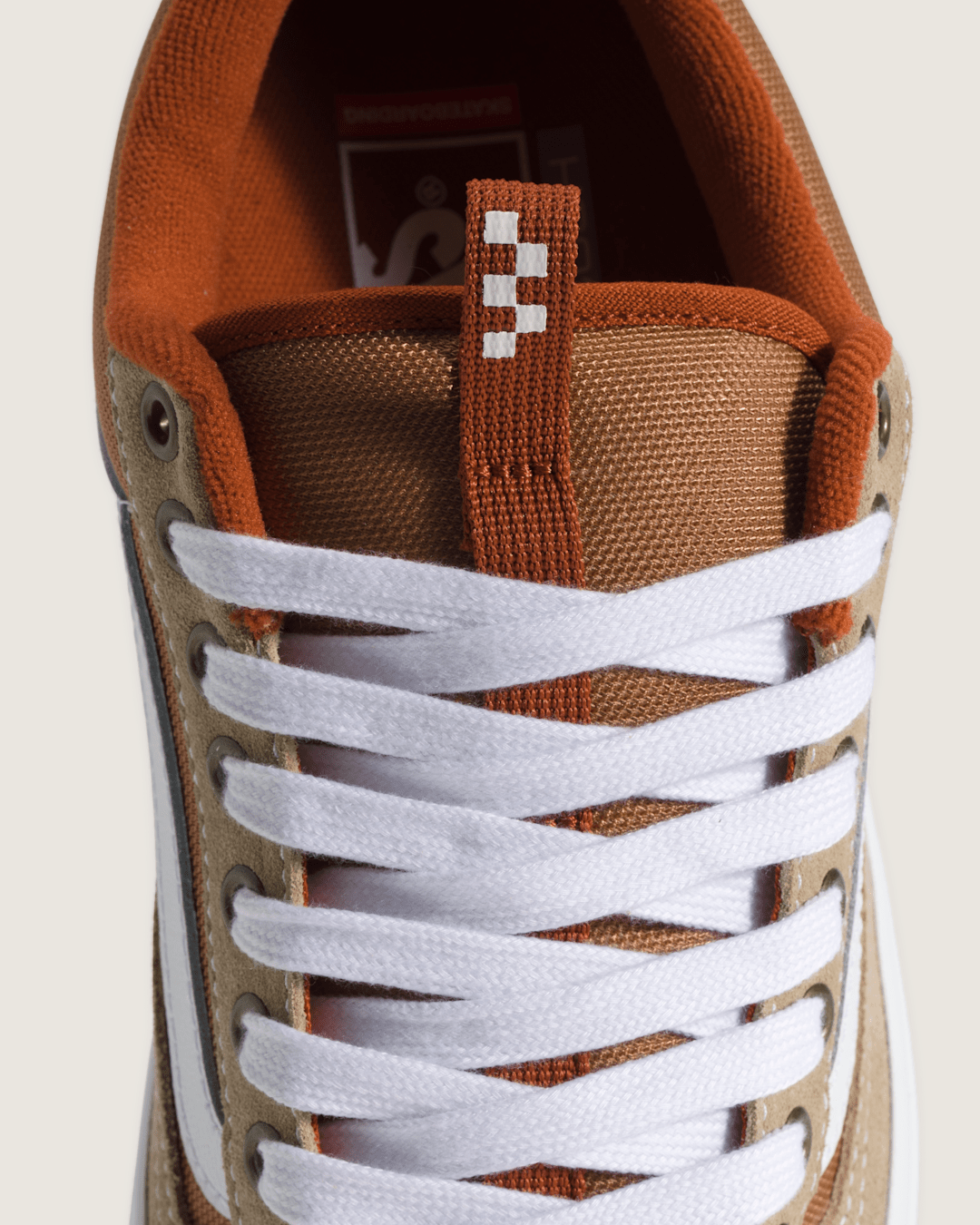 Women|Men Vans Skate Old Skool 36+ Shoe in Khaki Brown / Burnt Orange