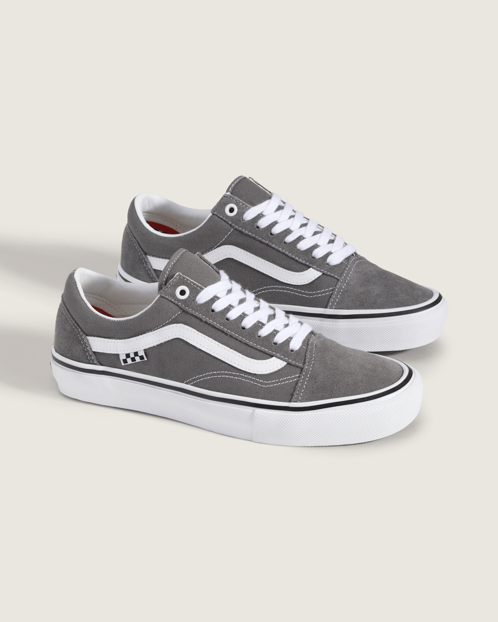Women|Men Vans Skate Old Skool Shoe in Pewter Grey / White