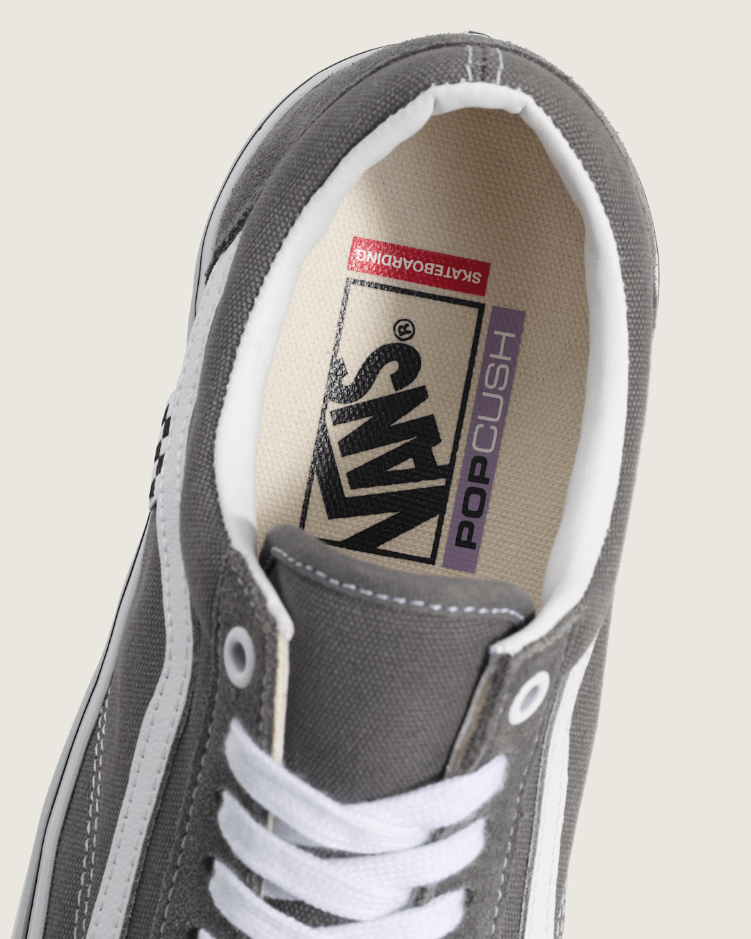 Women|Men Vans Skate Old Skool Shoe in Pewter Grey / White