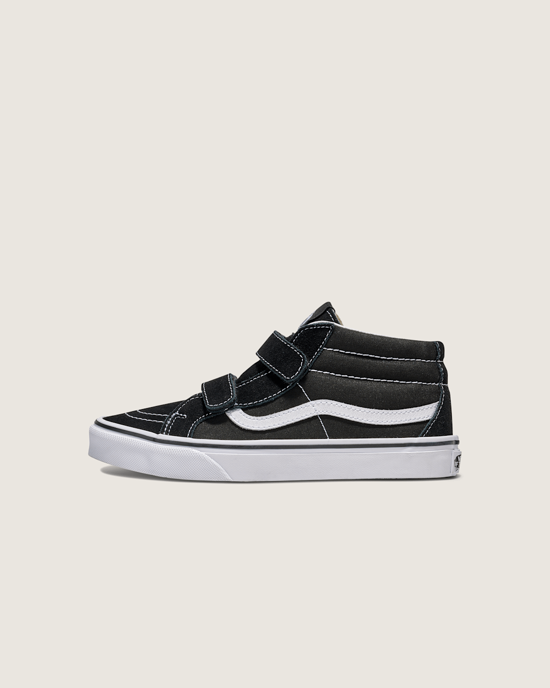 Women|Men|Kids Vans Big Kids Sk8-Mid V Shoe in Black / True White