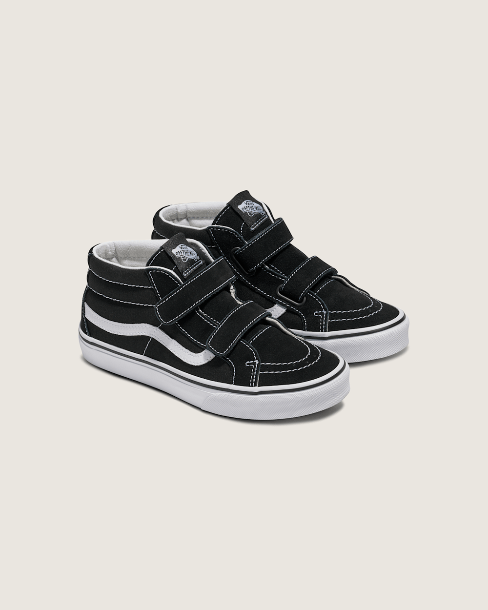Women|Men|Kids Vans Big Kids Sk8-Mid V Shoe in Black / True White