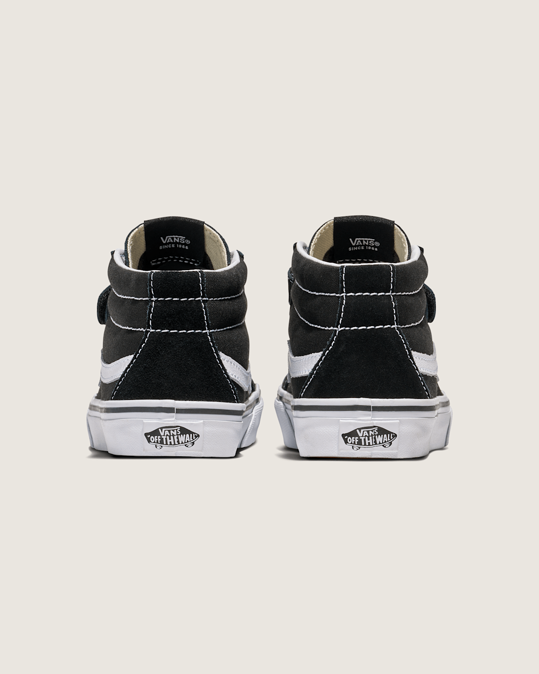 Women|Men|Kids Vans Big Kids Sk8-Mid V Shoe in Black / True White
