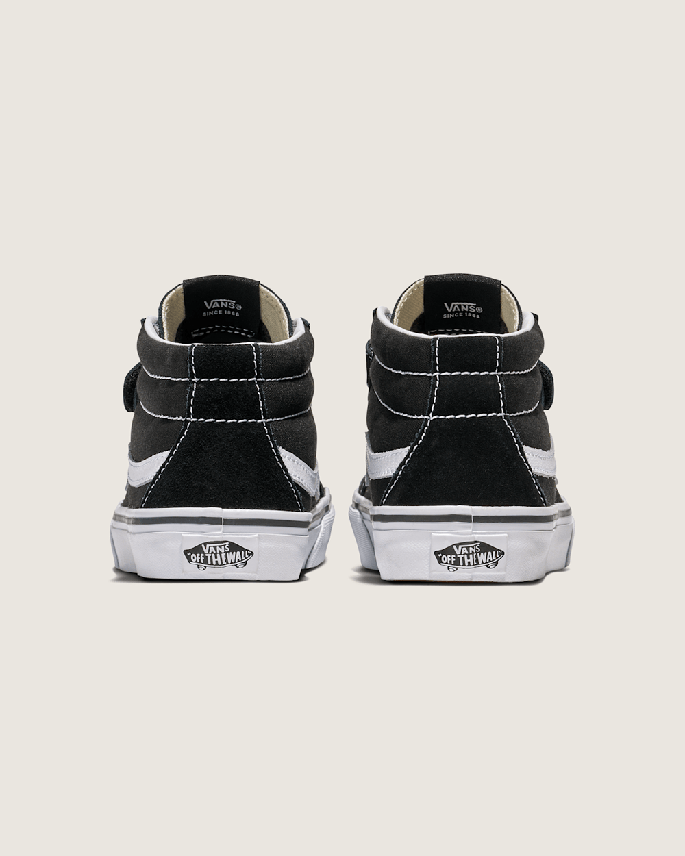 Women|Men|Kids Vans Big Kids Sk8-Mid V Shoe in Black / True White