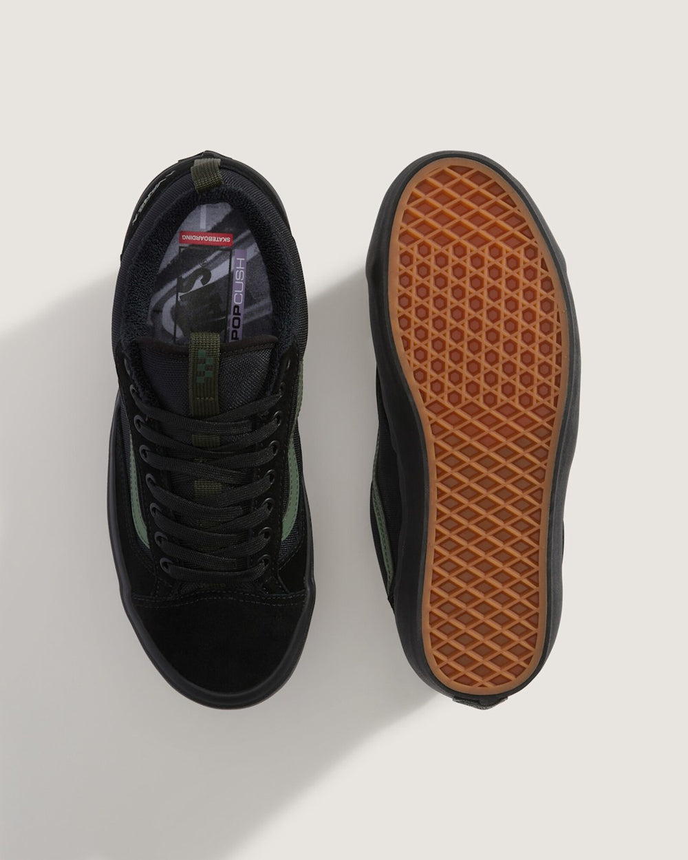 Women|Men|Sale Vans Skate Old Skool 36+ Shoe by Atiba Jefferson in Atiba Black / Dark Green