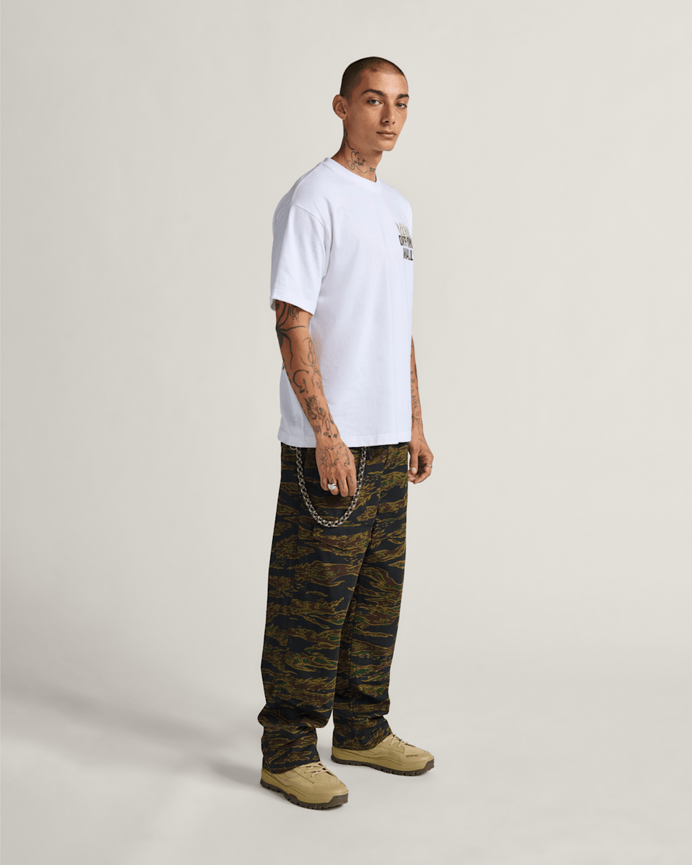 Women|Men Vans Skate Loose Cargo Pants by Atiba Jefferson in Atiba Camo Black