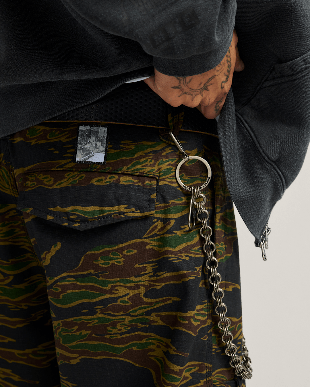 Women|Men Vans Skate Loose Cargo Pants by Atiba Jefferson in Atiba Camo Black