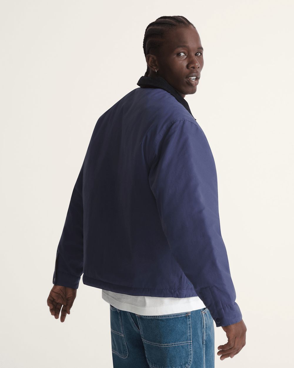 Women|Men Vans Skate Garage Reversible Jacket in Deep Twilight Blue