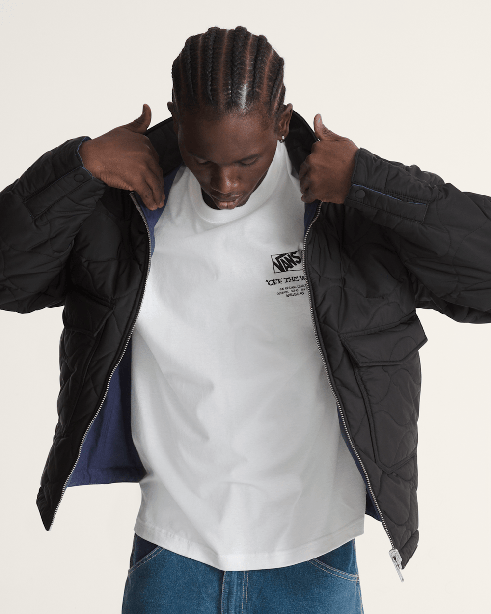 Women|Men Vans Skate Garage Reversible Jacket in Deep Twilight Blue