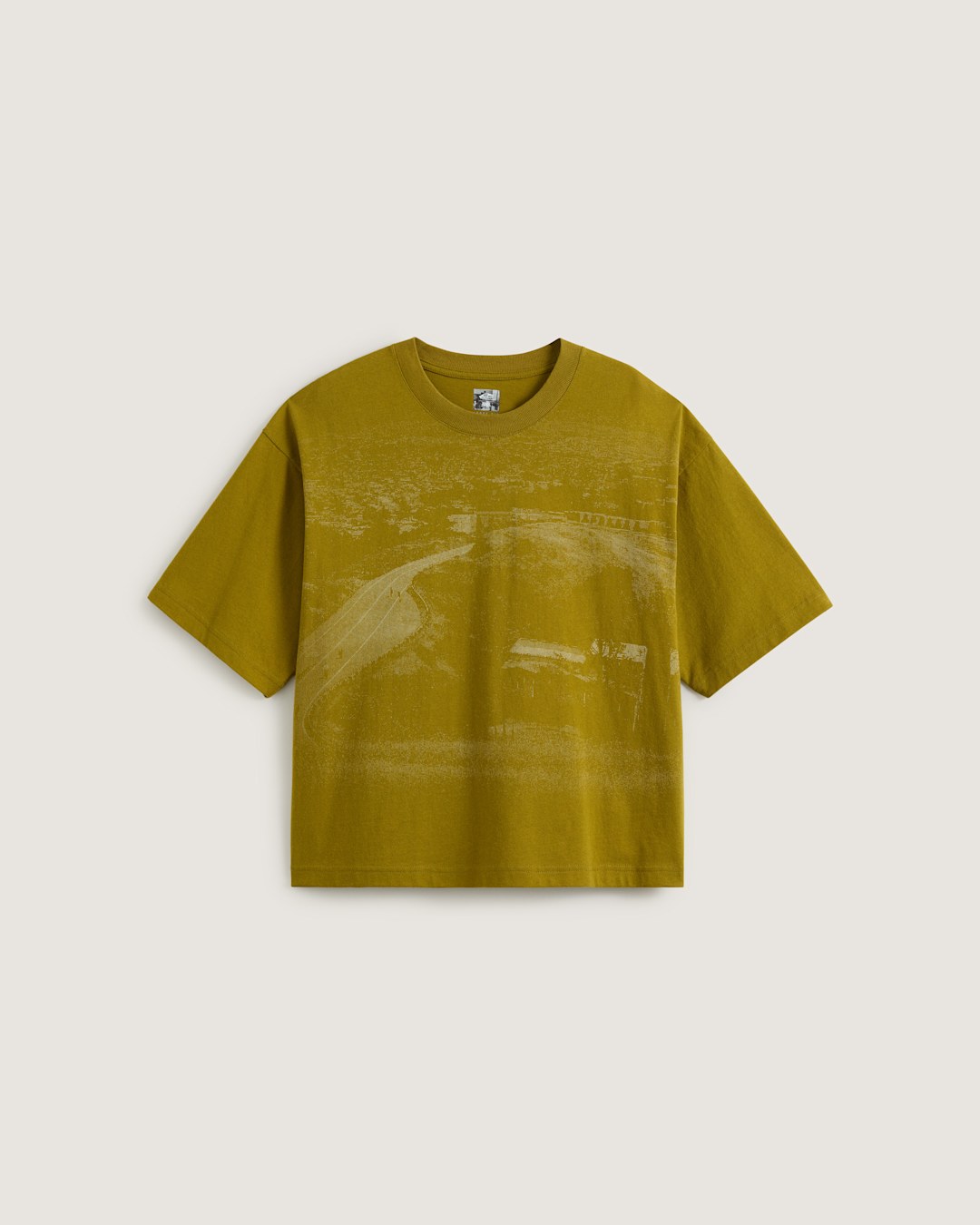 Women|Men Vans Skate Hillz Bomb Short T-Shirt by Atiba Jefferson in Atiba Burnt Gold Yellow