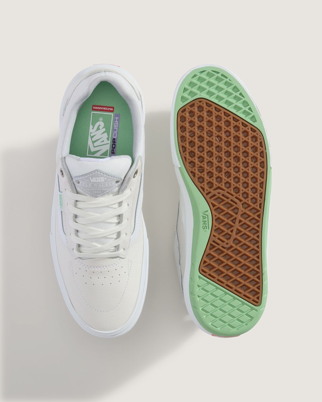 Women|Men|Sale Vans Skate Kyle Walker Wafflecup Shoe in White / Mint Green