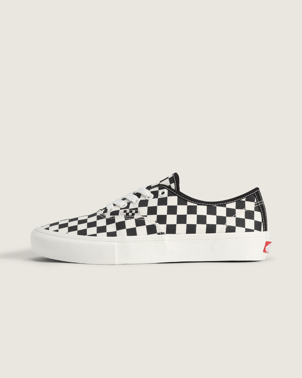 Women|Men|Sale Vans Skate Authentic Checkerboard Shoe in Black / Marshmallow White