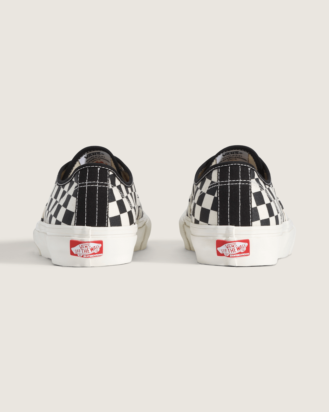 Women|Men|Sale Vans Skate Authentic Checkerboard Shoe in Black / Marshmallow White