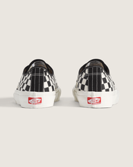 Women|Men|Sale Vans Skate Authentic Checkerboard Shoe in Black / Marshmallow White