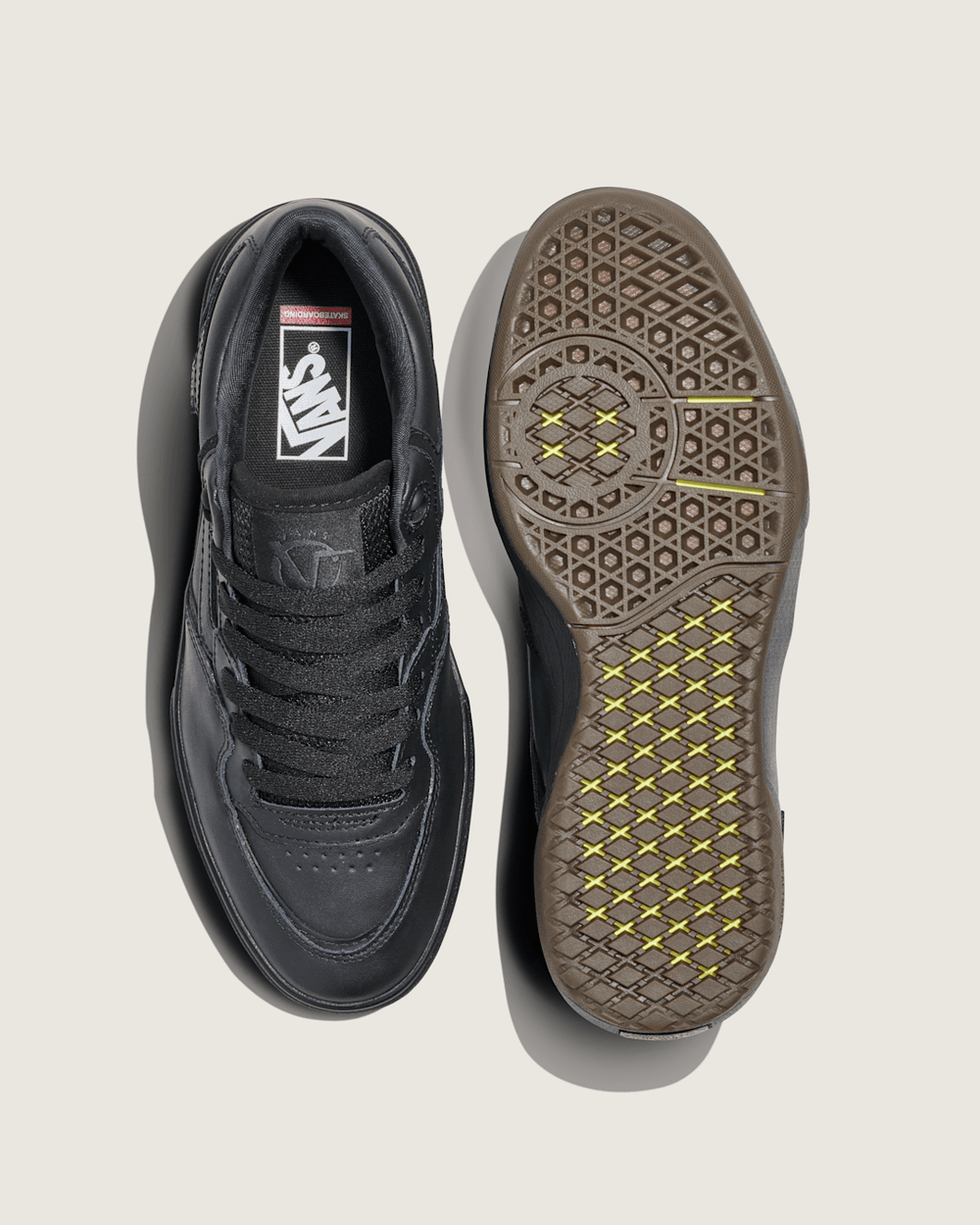 Women|Men|Sale Vans Skate Rowan 2.0 Leather Shoe in Black
