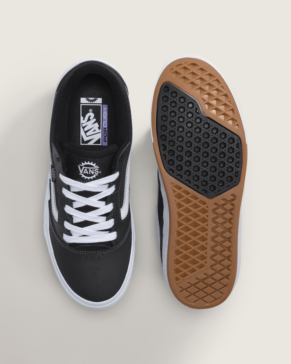 Women|Men Vans BMX Proof Wafflecup Shoe in Black / White