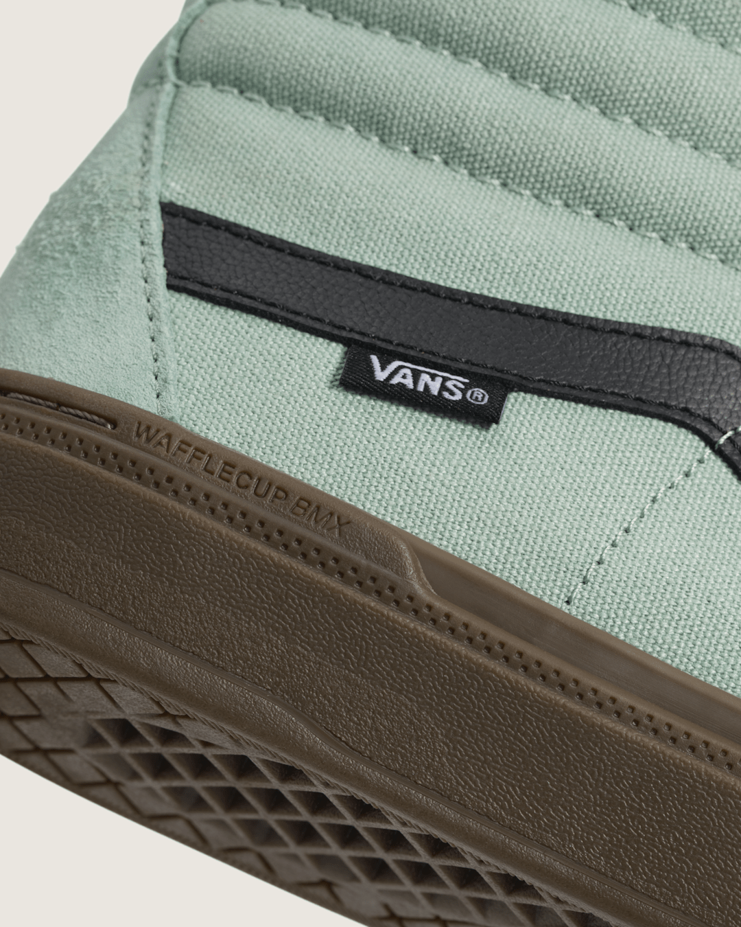 Women|Men Vans BMX Sk8-Hi Gum Shoe in Grey / Olive Green