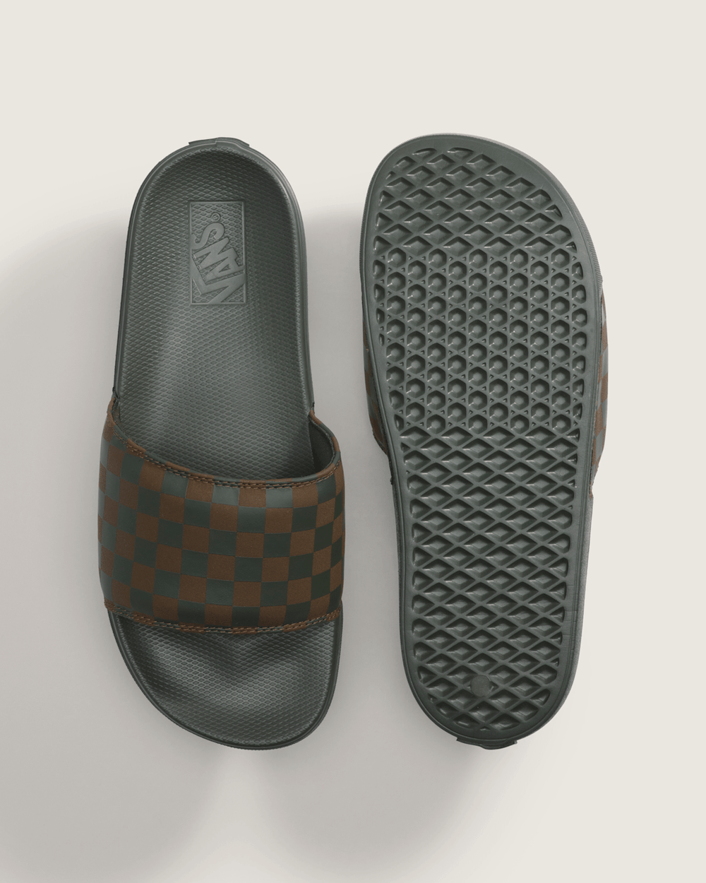 Women|Men Vans La Costa Slide in Obsidian Fern Green