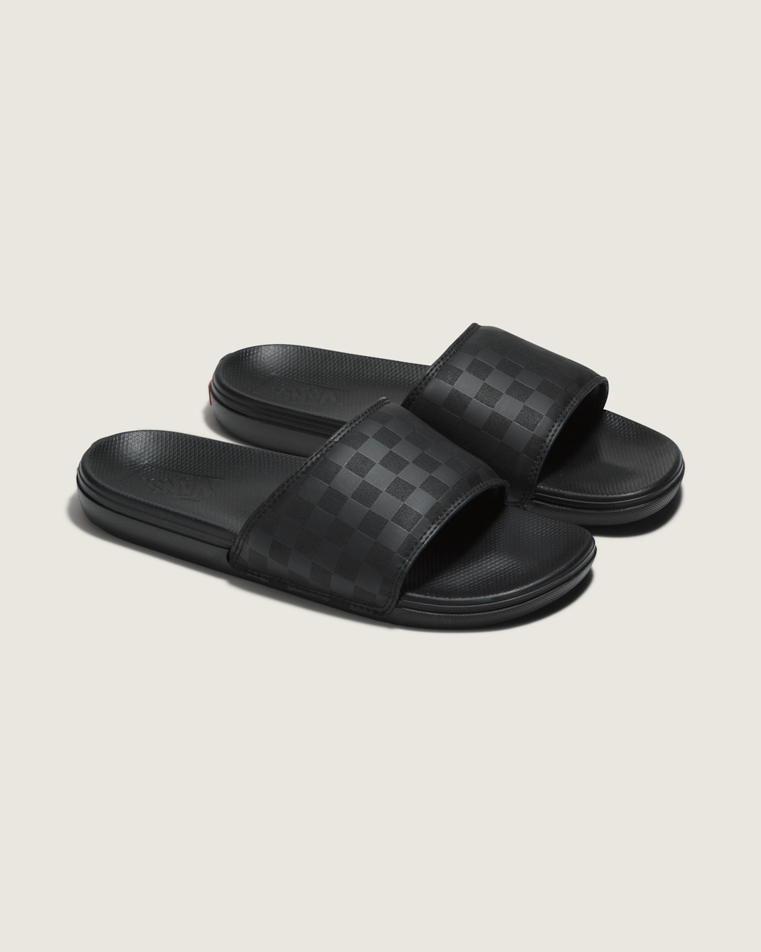 Women|Men Vans La Costa Slide-On Checkerboard Black/Black Sandals