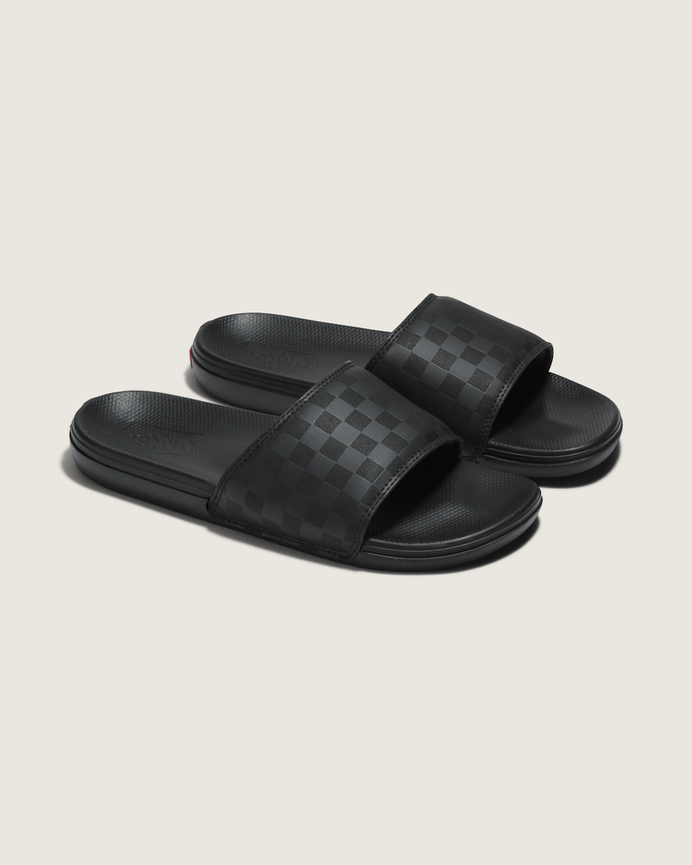 Women|Men Vans La Costa Slide-On Checkerboard Black/Black Sandals
