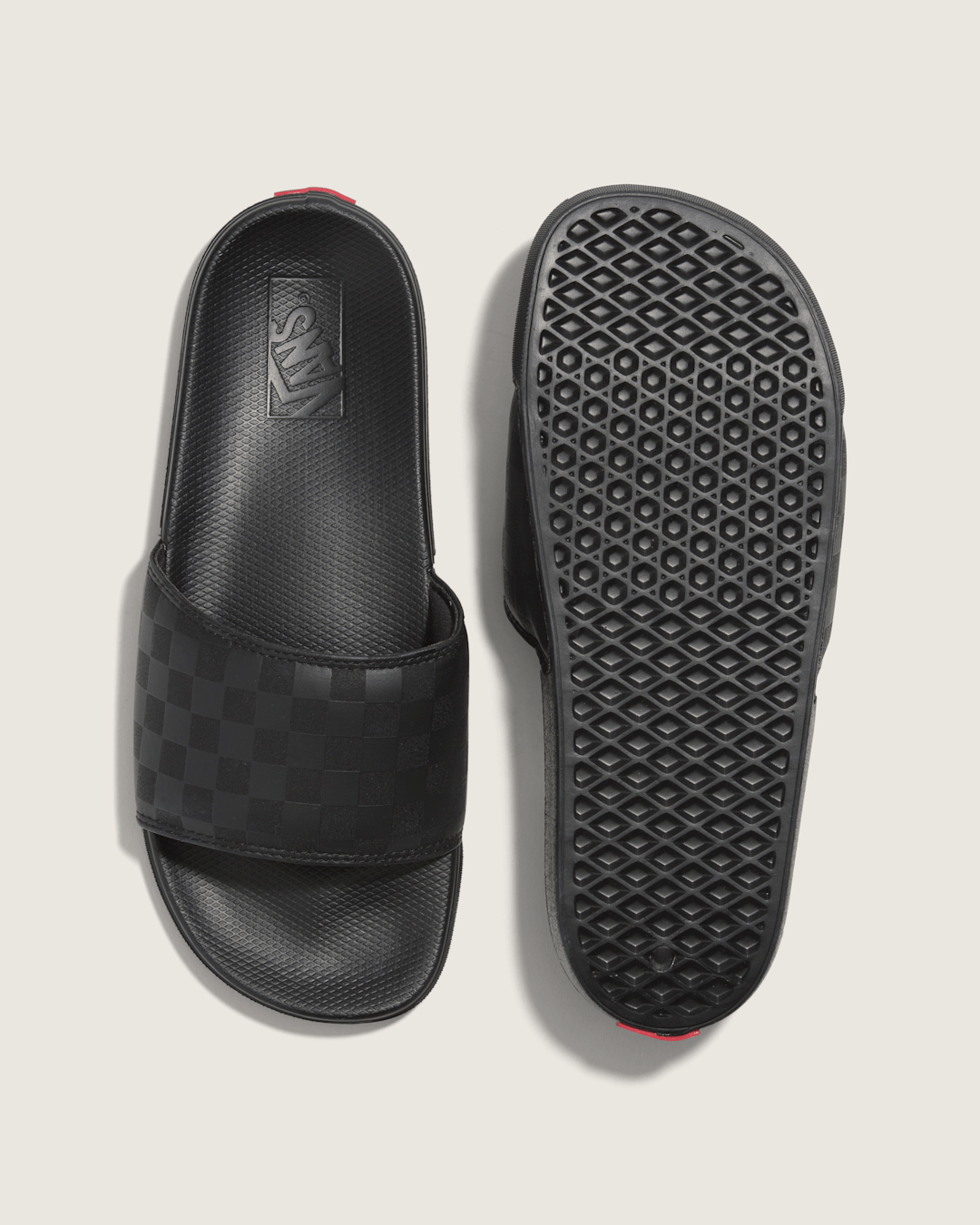 Women|Men Vans La Costa Slide-On Checkerboard Black/Black Sandals