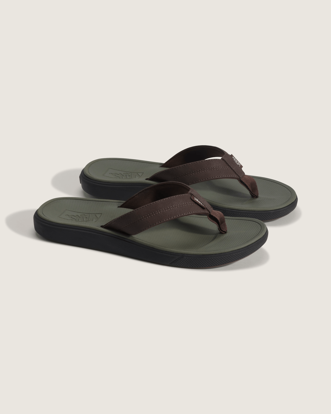 Women|Men Vans Seabrook Sandal in Demitasse Brown / Grape Leaf Green