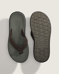 Women|Men Vans Seabrook Sandal in Demitasse Brown / Grape Leaf Green