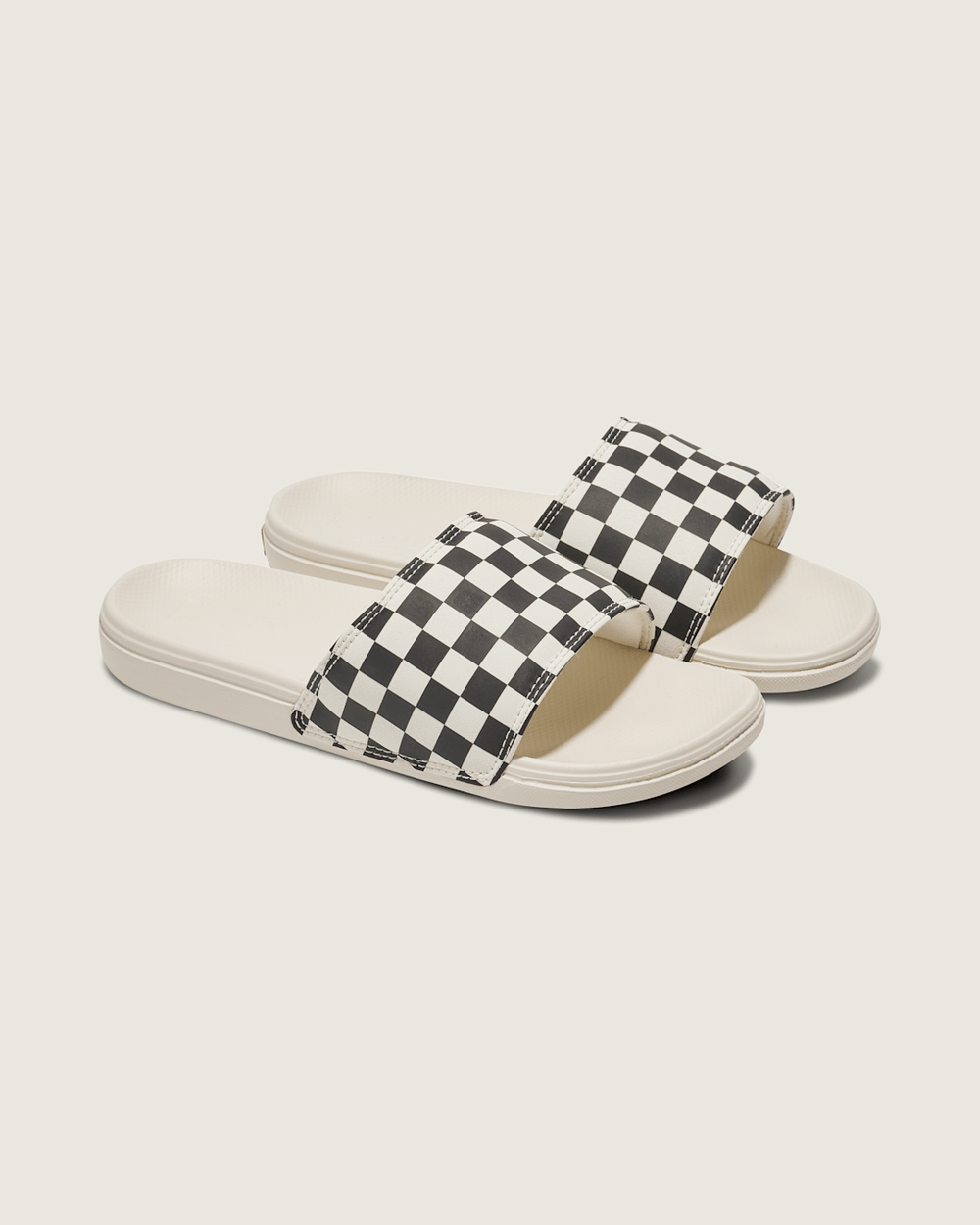 Women|Men Vans La Costa Checkerboard Slide in Checkerboard Black / White