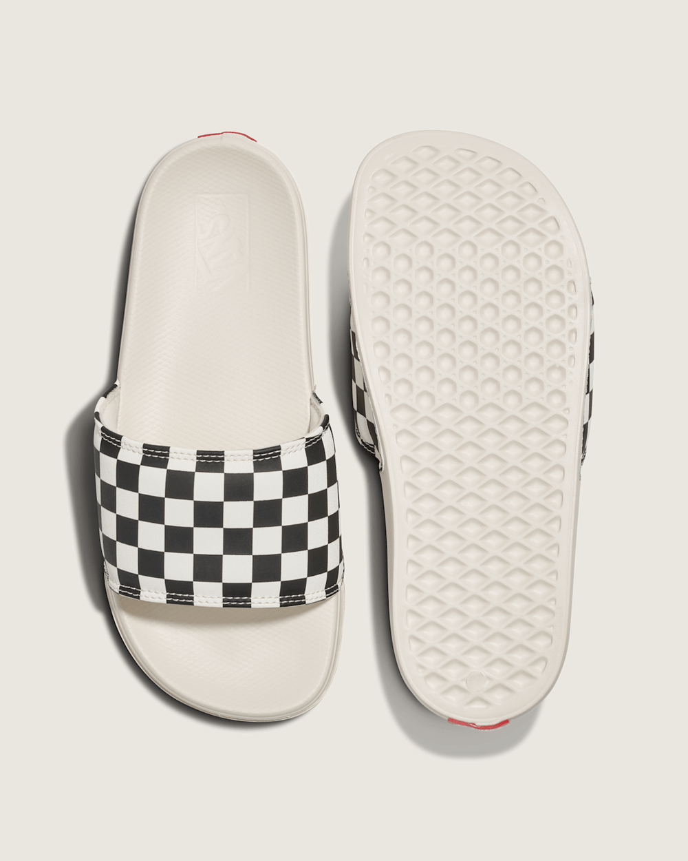 Women|Men Vans La Costa Checkerboard Slide in Checkerboard Black / White
