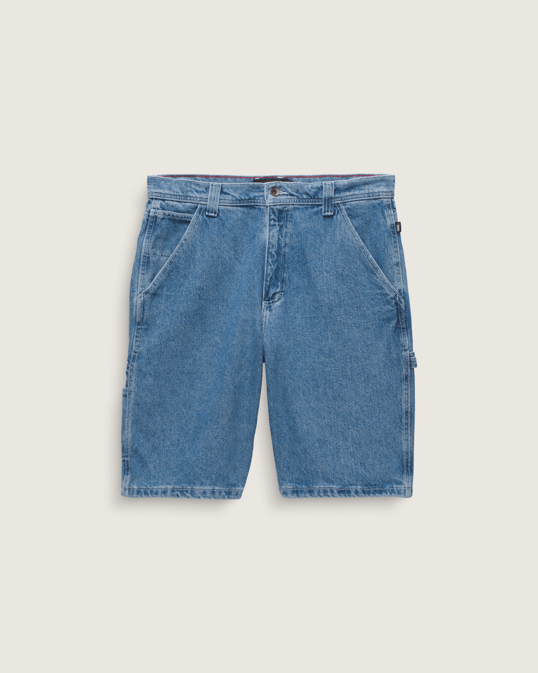 Women|Men Vans Drill Chore Loose Denim Shorts in Stone Wash Blue