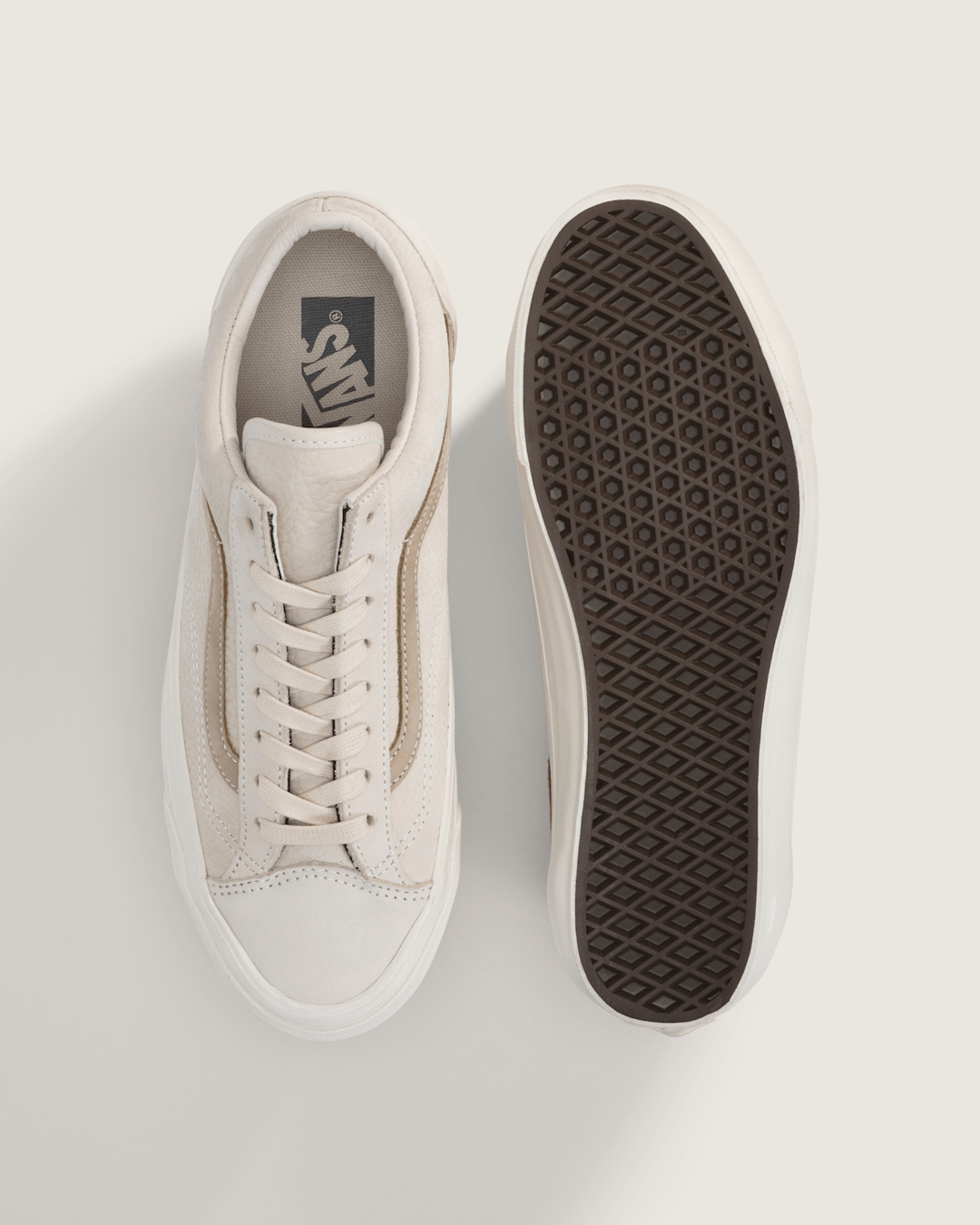 Men Vans Premium Old Skool Shoe in Oatmeal Beige