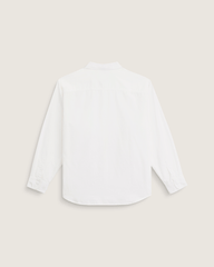 Men Vans Lawson Solid Oxford Long Sheeve Shirt in White