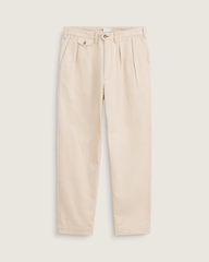 Men Vans OTW by Vans Back Pleated Trousers in Creme Brulee Beige