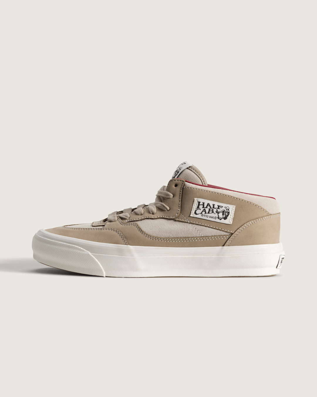 Men Vans Premium Half Cab Shoe in Oatmeal Beige