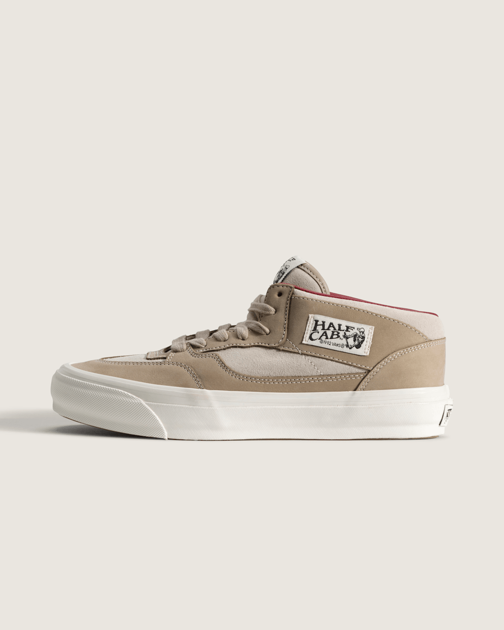 Men Vans Premium Half Cab Shoe in Oatmeal Beige