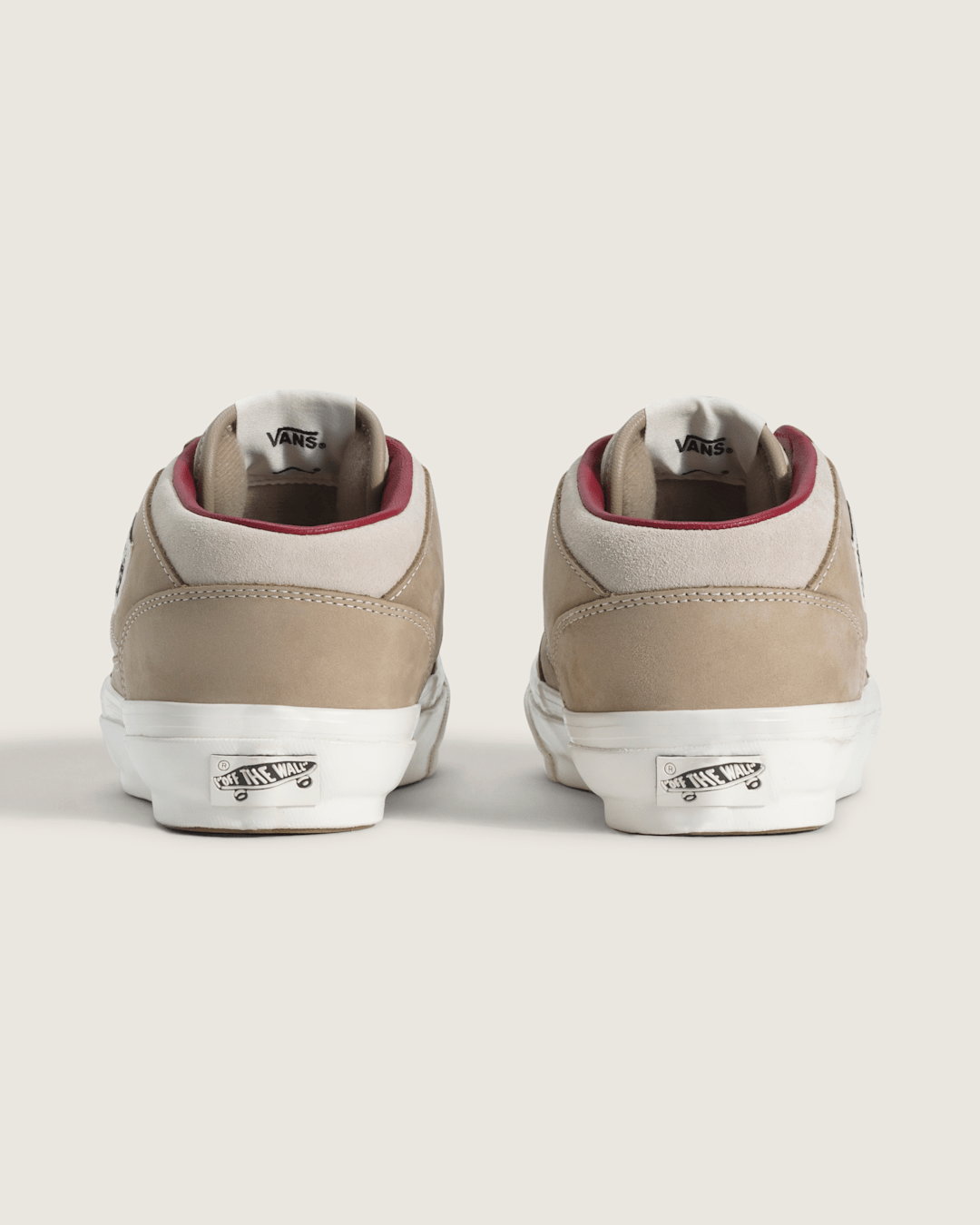 Men Vans Premium Half Cab Shoe in Oatmeal Beige