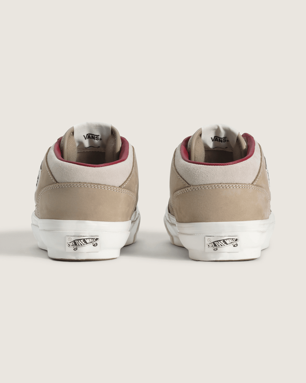 Men Vans Premium Half Cab Shoe in Oatmeal Beige