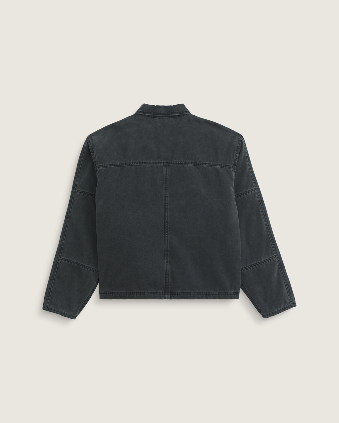 Men Vans Umber Pigment Canvas Jacket in Black