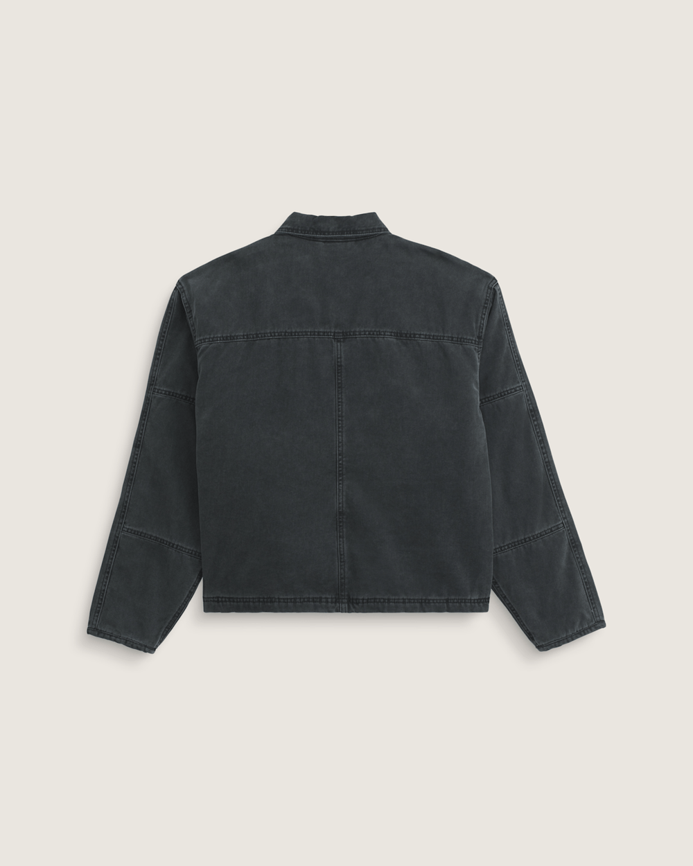 Men Vans Umber Pigment Canvas Jacket in Black